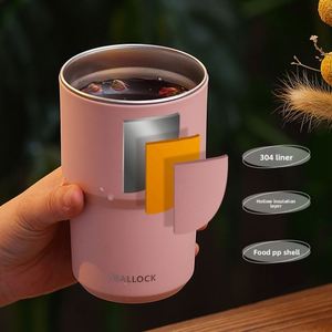 Mug isotherme double paroi en acier inoxydable 304 de grande capacité (560 ml et 460 ml) – Tasse portable épaissie pour eau et café - Product Image 2