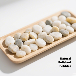 Ciottoli neri lucidi alti e lucidi rocce naturali del fiume all'aperto decorazione da <span class=keywords><strong>giardino</strong></span> Design moderno paesaggio Eco Friendly <span class=keywords><strong>pietre</strong></span> lucide - Product Image 3