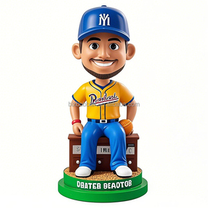 מוזר ידידותי לסביבה polyresin ספורט bobblehead עט בייסבול עמיד דמות שרף מלאכה לקישוט הבית מוסיקה אמנות מזכרת - Product Image 5