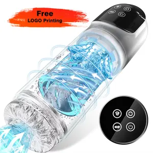 Waterproof Dual Stimulation Water Vacuum Penis Pump Rotating Sucking Automatic Stroker Machines Male Masturbation Cup For Men