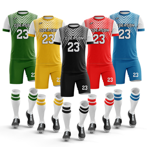 Großhandel Mode gedruckt Sublimated Full Set Fußball uniform Custom Plus Size 5xl Männer Hochwertiges Fußball trikot - Product Image 3