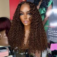Perruques en cheveux humains bruns chocolat 13x4 13x6 5x5 HD Lace, bouclées effet mouillé, cheveux vietnamiens de luxe, prêtes à porter sans colle, en cheveux humains bruts