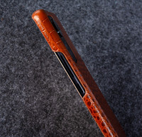 Étui de téléphone magnétique imperméable et antichoc en cuir véritable avec fonction portefeuille pour [marque] et [marque]