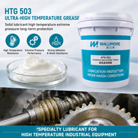 Graisse haute température Wallimore HTG 503, huile de base, lubrifiants solides synthétiques, extrême chaleur, NLGI 2 MP3, blanc, usage industriel, 300°C