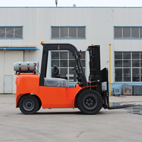Chariot élévateur à fourche MDT G-019 Chine, 2-5 tonnes, alimenté au GPL, tout-terrain, moteur Cummins, certifié CE/ISO