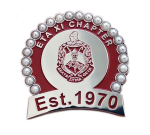 Insignia Personalizable <span class=keywords><strong>de</strong></span> la Hermandad Delta Sigma Theta, Insignia <span class=keywords><strong>de</strong></span> Metal Esmaltado para Antiguos Alumnos <span class=keywords><strong>de</strong></span> la Universidad Tampa Metropolitan - Product Image 5