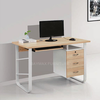 Table d'étude d'apprentissage bureau d'ordinateur avec tiroir cadre métallique pour le bureau à domicile