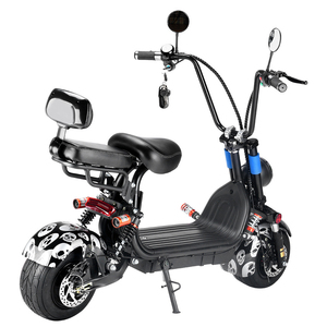 Trottinette électrique 1000W avec moteur sans balais, batterie lithium 48V, siège avec dossier, suspension avant, frein à disque, usage unisexe pour adultes - Product Image 3
