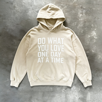 Hoodie en molleton lavé vintage avec impression DTG, couleur personnalisée, coupe oversize, pour marque de streetwear, fabriqué en usine