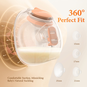 HORIGEN New Launch Wiederauf ladbare tragbare Milch pumpe aus Kunststoff 4 Modi Freihand-Silikon Elektrisch für die Aufbewahrung von Muttermilch - Product Image 3