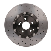 Kit de freinage de course à gros freins 380-440 mm, disque de frein en céramique en fibre de carbone percé, système de freinage modifié adapté à tous les modèles de voitures BMW Audi