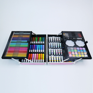 Juego de 145 piezas de papelería, caja de aluminio, conjunto de regalo, bolígrafos de acuarela, crayón de tiza pastel, juego de Arte y manualidades super seeden - Product Image 2