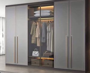 Fabricant de meubles sur mesure Meubles de chambre à coucher Armoire moderne modulaire en bois Design Garde-robe de chambre Style minimaliste - Product Image 3