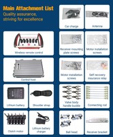 Télécommande radio sans fil avancée NOMI 6 boutons 6 mouvements DC 12-24V IP67 étanche pour hayon de camion