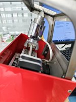 Machine de marquage laser électrique portative Bolingxin 100W, auto-nivelante, avec rail de guidage HIWIN, légère (3 kg)