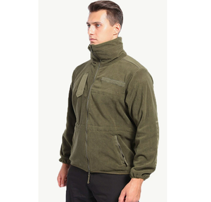 Veste polaire d'hiver DF816 vert olive vert sauge, vente en gros, avec fermeture éclair sur la poitrine - Product Image 2