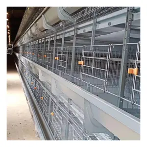 OEM Customized 3-12 tiers Poultry Farming Equipment H Type Chicken Battery Layer Broiler Cages System Birds Layer Cage for sale