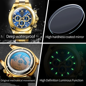 Montre mécanique automatique originale pour homme, modèle 6638, classique, étanche, lumineuse, en acier inoxydable, 20 mm, livraison directe depuis Hangzhou - Product Image 3