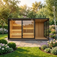 Sauna extérieur et bain froid combinés, fonction vapeur sèche traditionnelle, fourniture directe usine