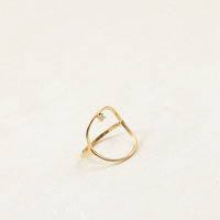 Anillos de Circonita Impermeables con Marco Abierto Cuadrado Irregular para Uso Diario y Apilables, Ideales para Regalo