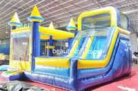 Glissière gonflable sèche en PVC Commercial, combo gonflable gonflable moonwalk, château de saut, maison de rebond pour enfants adultes