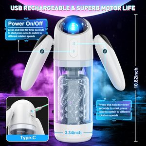 Tasca elettrica giochi maschili Stroker macchine su e giù rotanti spinta Robot portatile automatico uomo masturbazione tazza - Product Image 6