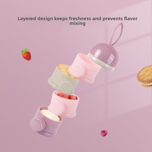 Boîte d'emballage multi-couches pour <span class=keywords><strong>lait</strong></span> infantile, conteneur portable format voyage, un <span class=keywords><strong>compartiment</strong></span> par repas pour bébé - Product Image 2