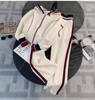 Nouvel ensemble de survêtement décontracté pour femmes en taille plus, 2 pièces, sweat-shirt à capuche et pantalon droit pour les voyages quotidiens et les vêtements de détente