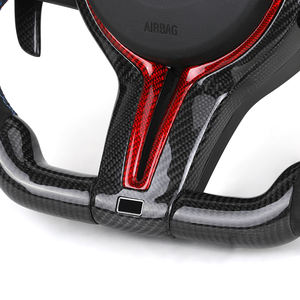 <span class=keywords><strong>Volant</strong></span> Alcantara Carbone LED avec Boutons Rouges M1 M2 pour <span class=keywords><strong>BMW</strong></span> F10 F30 F31 F32 X5M F97 M2 F87 M3 F80 M4 F82 M5 F90 E70 E90 - Product Image 3