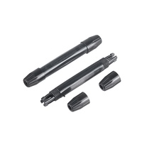 Boîte de Protection de gaine de boîtier de câble à fibre optique FTTH ronde noire utilisée pour la Protection de tube thermofusible de réseau