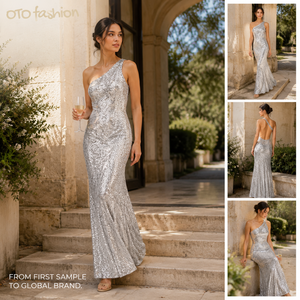 <span class=keywords><strong>Robe</strong></span> longue sirène asymétrique à sequins argentés, dos nu, extensible, <span class=keywords><strong>pour</strong></span> soirée formelle, mariage, bal <span class=keywords><strong>de</strong></span> promo, <span class=keywords><strong>pour</strong></span> femme - Product Image 2