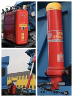 Kits de pièces détachées pour camions à benne hydraulique JUNFU 150L 200L Réservoir hydraulique en acier monté à l'arrière pour systèmes de basculement