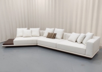 Canapé lounge spacieux et minimaliste en tissu |   Canapé modulaire multi-places avec coussins amovibles JM pour salon et villa