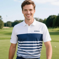Uniforme de restaurant personnalisé de grande taille Créer mon entreprise Polo sans plis pour hommes Chemise de golf