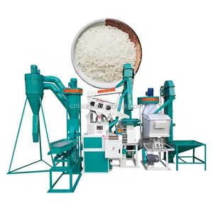 Komple çeltik husker makinesi freze bitki pirinç işleme makinesi