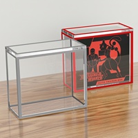 Boîtier acrylique rouge pour ETB, protection d'affichage pour Elite Trainer Box, protection UV à 99 %, couvercle magnétique robuste pour boîte TCG