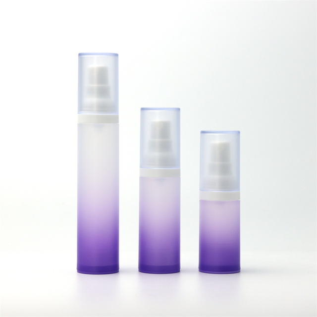 Press Type Airless Packaging Bottle Purple Gradual Color Toner Airless Spray Bottle