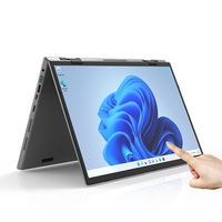 Vente en gros de ultrabook neuf de marque, 14 pouces, écran tactile 2.2K, lecteur d'empreintes digitales, rotation à 360 degrés, aluminium, Yoga, Intel N95, ordinateur portable professionnel