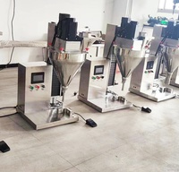 Machine de remplissage semi-automatique électrique de table pour petits pots et bouteilles, idéale pour poudres cosmétiques, épices et emballages en verre, avec contrôle PLC