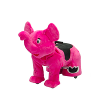 Nouveaux animaux en peluche pour enfants et adultes, à roulettes, centre commercial, jouet animal à pièces de monnaie