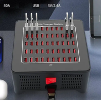 Nouveau produit haute puissance 250W 30 ports 40 ports 50 ports chargeur multi USB avec interrupteur Station de charge USB Hub Dock