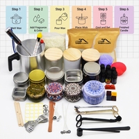 Kit de Fabrication de Bougies en Cire de Soja Parfumées pour Aromathérapie DIY de Luxe Personnalisé en Gros
