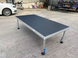 Сценическая платформа из алюминиевого сплава и фанеры, регулируемая, портативная, 1x2м/1.22x2.44м/1.22x1.22м, с прочными стеклянными ножками, модульная конструкция, усиленная - Product Image 6