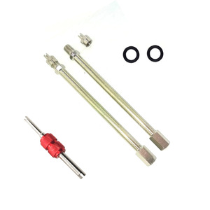 Tige d'extension pour gonfleur de pneus, ensemble de 5 pièces, valve sans chambre à air en cuivre pour voiture compacte et moto - Product Image 4