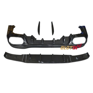 P Style Carbon Fiber Rear Diffuser Bumper <b>Lips</b> Canards <b>Splitters</b> Flaps for Mercedes Benz W118 Auto Tuning - Product Image 1
