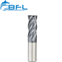 Fresas de desbaste de carburo BFL 3/4 para acero - Herramientas de corte CNC con revestimiento negro y serras, con rompecuchillas
