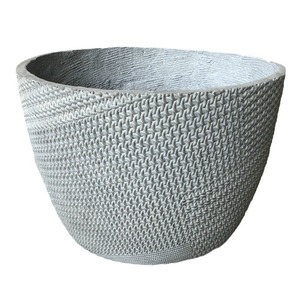 Nuevos Materiales de Construcción de Piedra, Maceta de Hormigón GRC XMS006, Jardinera para Exteriores Resistente a la Corrosión - Product Image 3