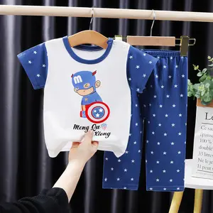 2022 Goedkope Thuis Sets Baby Kleding Sets Zomer Kinderen Pyjama Nachtkleding Voor Jongens En Meisjes