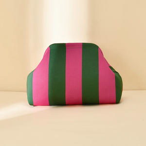 <b>Large</b> Capacity Portable Striped PU <b>Makeup</b> <b>Bag</b> Custom Logo Waterproof Durable Cosmetic Storage for Women Girls - Product Image 4