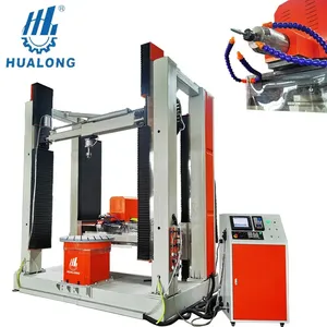 Hualong Stenen Machines 3d Standbeeld Sculptuur Graveermachine Cnc Router Met Roterende